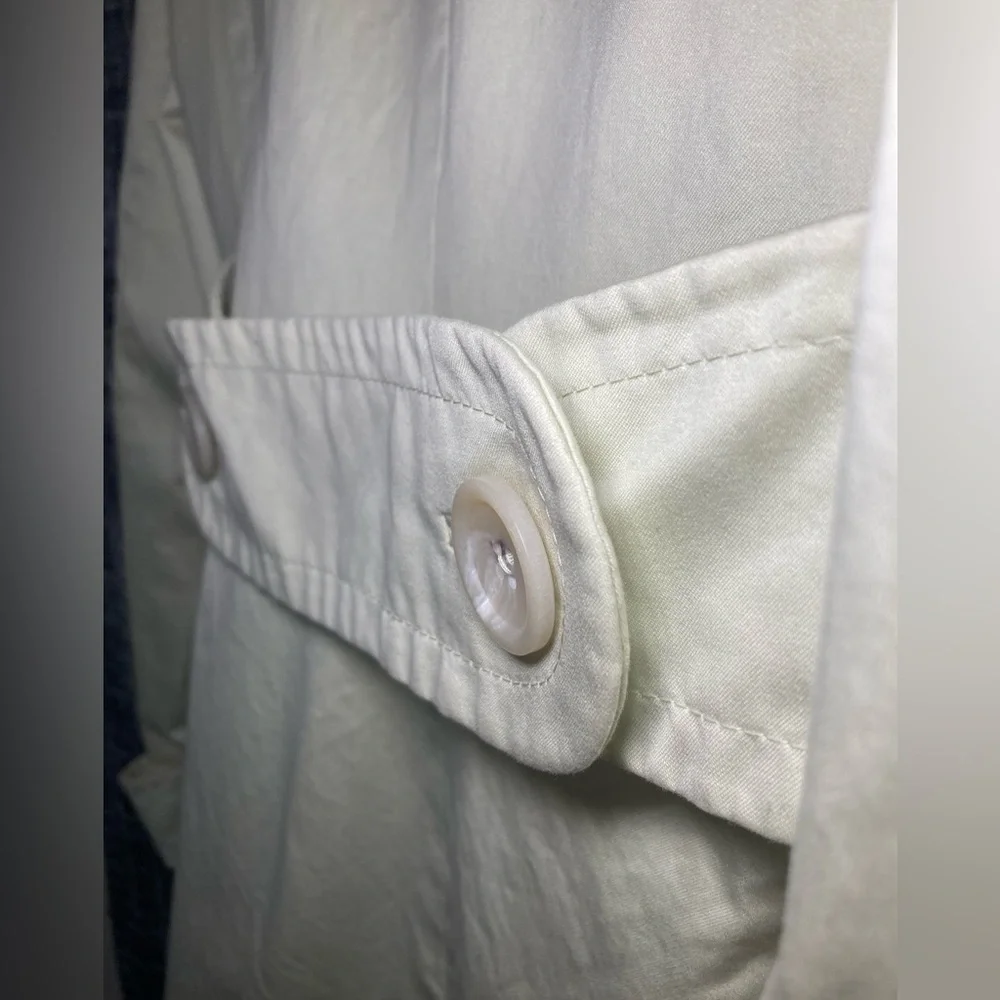 Banana Republic yellow pea coat. - Picture 7 of 11